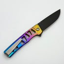 MachineWise Sonora Skeleton Titanium Integral Handle w/ Raw Ti Bolster & Matte DLC S90V