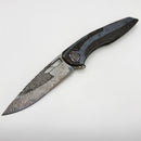 Custom Knife Factory Sukhoi-4 Titanium & Milled Carbon Fiber One Off