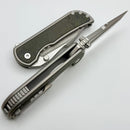 Mechforce Knives Alphahunter Collab Apocalypse w/ Forest Eye Fat Carbon Inlaid Titanium Handles & MagnaCut