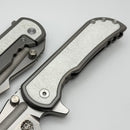 Mechforce Knives Alphahunter Collab Apocalypse w/ Moon White Fat Carbon Inlaid Titanium Handles & MagnaCut NCB Exclusive