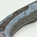 Custom Knife Factory Sukhoi-4 Titanium & Milled Carbon Fiber One Off