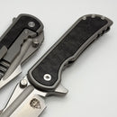 Mechforce Knives Alphahunter Collab Apocalypse w/ Black Dunes Fat Carbon Inlaid Titanium Handles & MagnaCut