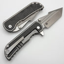Mechforce Knives Alphahunter Collab Apocalypse w/ Black Dunes Fat Carbon Inlaid Titanium Handles & MagnaCut