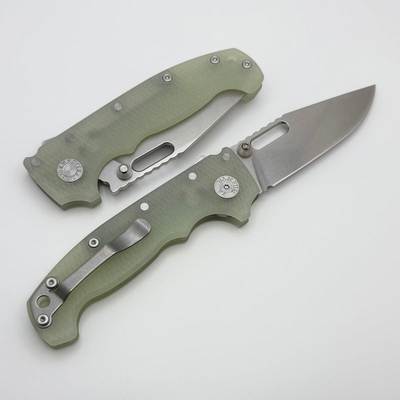 deleMO デリーモ Demko AD20I Slim - Nitro-X7 Clip Point Blade - Textured Titanium