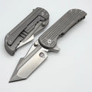 Mechforce Knives Alphahunter Collab Apocalypse Milled Titanium Handles & MagnaCut