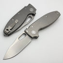 Demko Knives Shark-A-Tac Smooth Titanium Handles w/ Spike Breaker & MagnaCut