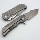 Mechforce Knives Alphahunter Collab Apocalypse Milled Titanium Handles & MagnaCut