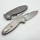 Demko Knives Shark-A-Tac Smooth Titanium Handles w/ Spike Breaker & MagnaCut
