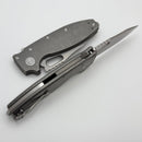 Demko Knives Shark-A-Tac Smooth Titanium Handles w/ Soft Touch Breaker & MagnaCut
