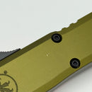 Grenade Blem Microtech UTX-85 Gen III w/ OD Green Handle & Black D/E M390MK 1232-1OD