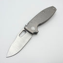 Demko Knives Shark-A-Tac Smooth Titanium Handles w/ Soft Touch Breaker & Two-Tone Raw MagnaCut