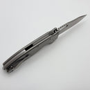 Demko Knives Shark-A-Tac Smooth Titanium Handles w/ Soft Touch Breaker & Two-Tone Raw MagnaCut