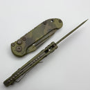 Microtech Knives LUDT Gen III Smooth Handle Topo Badlands/Bazooka Camo Tanto Signature Series 1136S-1TPBNBOCS