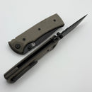 Chaves Knives Redencion 229 w/ Green Micarta Handles & Black Drop Point Elmax - Blue Label