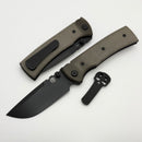 Chaves Knives Redencion 229 w/ Green Micarta Handles & Black Drop Point Elmax - Blue Label