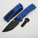 Chaves Knives Redencion 229 w/ Blue G-10 Handles & Black Tanto Elmax - Blue Label