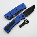 Chaves Knives Redencion 229 w/ Blue G-10 Handles & Black Tanto Elmax - Blue Label