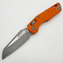 Microtech Knives MSI RAM LOK Orange Polymer Injection Molded & Full Serrated Apocalyptic M390MK 210T-12APPMOR