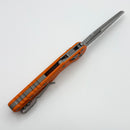 Microtech Knives MSI RAM LOK Orange Polymer Injection Molded & Full Serrated Apocalyptic M390MK 210T-12APPMOR