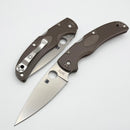 Spyderco Native Chief Lightweight Brown FRN Handles & CPM-15V Sprint Run C244PBN15V