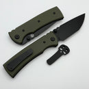 Chaves Knives Redencion 229 w/ Green G-10 Handles & Black Tanto Elmax - Blue Label