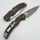 Spyderco Native Chief Lightweight Brown FRN Handles & CPM-15V Sprint Run C244PBN15V