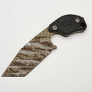 Blackside Customs - Strider Knives SLCC Tanto w/ Black G-10 Handles & Foil Camo MagnaCut