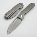 Remette & Divo Bender w/ Milled Titanium Stonewash Handle w/ 3.15" Stonewash Vanax DIVORT1D