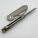 Remette & Divo Bender w/ Milled Titanium Stonewash Handle w/ 3.15" Stonewash Vanax DIVORT1D