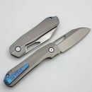 Remette & Divo Bender w/ Milled Titanium Stonewash Handle w/ 3.15" Satin Vanax DIVORT1C