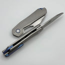 Remette & Divo Bender w/ Milled Titanium Stonewash Handle w/ 3.15" Satin Vanax DIVORT1C