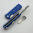 Chaves CHUB Flipper w/ Blue G-10 Handles & Utility Blade Stonewash - Blue Label