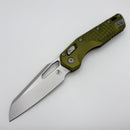 Microtech Knives MSI RAM LOK OD Green Frag Aluminum & Stonewash M390MK 210-10FROD