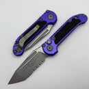 Microtech Knives LUDT Gen III Apocalyptic Tanto Part Serrated w/ Purple Handle 1136-11APPU