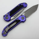 Microtech Knives LUDT Gen III Apocalyptic Tanto Part Serrated w/ Purple Handle 1136-11APPU