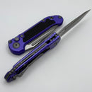 Microtech Knives LUDT Gen III Apocalyptic Tanto Part Serrated w/ Purple Handle 1136-11APPU