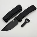 Chaves Knives Redencion 229 w/ Black G-10 Handles & Black Tanto Elmax - Blue Label