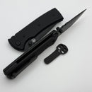 Chaves Knives Redencion 229 w/ Black G-10 Handles & Black Tanto Elmax - Blue Label