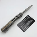 Microtech Marfione Select MSI RAM LOK Titanium Handles w/ Double Vapor Blast & Bronze Accents & Stonewash M390MK 210-10MS1