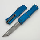 Microtech Knives Mini Hera Apocalyptic T/E M390MK w/ Blue Handle 1704M-10APBL