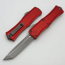 Microtech Knives Mini Hera Apocalyptic T/E M390MK w/ Red Handle 1704M-10APRD