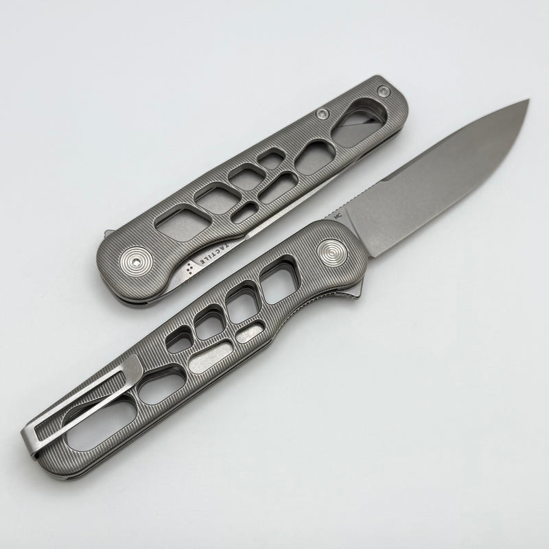 Tactile Knife Rockwall Flipper V2 Skeletonized w/ Stonewash Handles & Stonewash MagnaCut