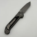 Pre-Owned Microtech Knives LUDT Gen III Apocalyptic Full Serrated Tanto w/ Natural Clear Handle 1136-12APNC