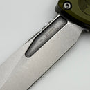 Grenade Blem Microtech Knives Combat Troodon Gen III Stonewash Bowie w/ OD Green Handle 1146-10OD