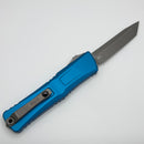Grenade Blem Microtech Knives Combat Troodon Gen III Apocalyptic Tanto w/ Blue Handle 1144-10APBL