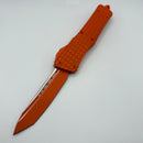 Pre-Owned Microtech Combat Troodon Orange Cerakote Frag w/ Tanto Signature Series 144-1CT-CORS