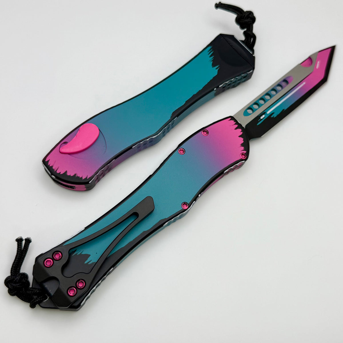 Heretic Hydra V4 Cel Shade Miami Vice w/ Aluminum Handle & T/E H406-CS