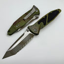 Microtech Socom Elite Tanto Edge Full Serrated Manual Outbreak Signature Series 161-3OBS