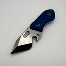 Pre-Owned Mechforce & Jensen Bergman Knives Brew Tool w/ MagnaCut & Blue Micarta w/ White Liners
