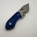 Pre-Owned Mechforce & Jensen Bergman Knives Brew Tool w/ MagnaCut & Blue Micarta w/ White Liners